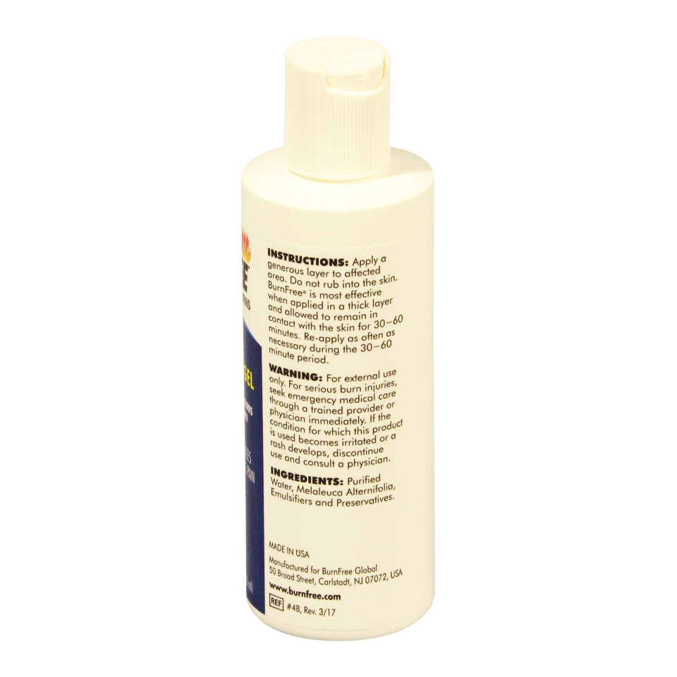 Burn Free Pain Relieving Burn Gel 4 Oz Bottle First Aid Supplies Online