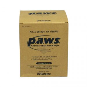Personal Antimicrobial Wipes - 100/box - front view