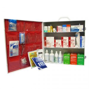 Opened view of the Medium Industrial First Aid Kit.