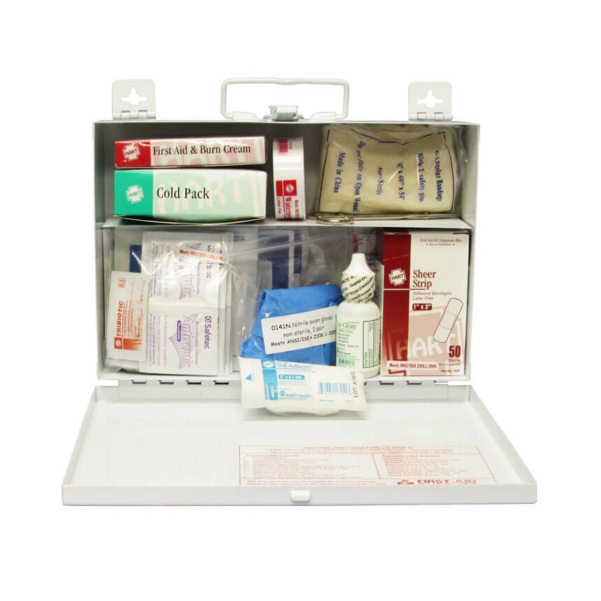 open first aid kit