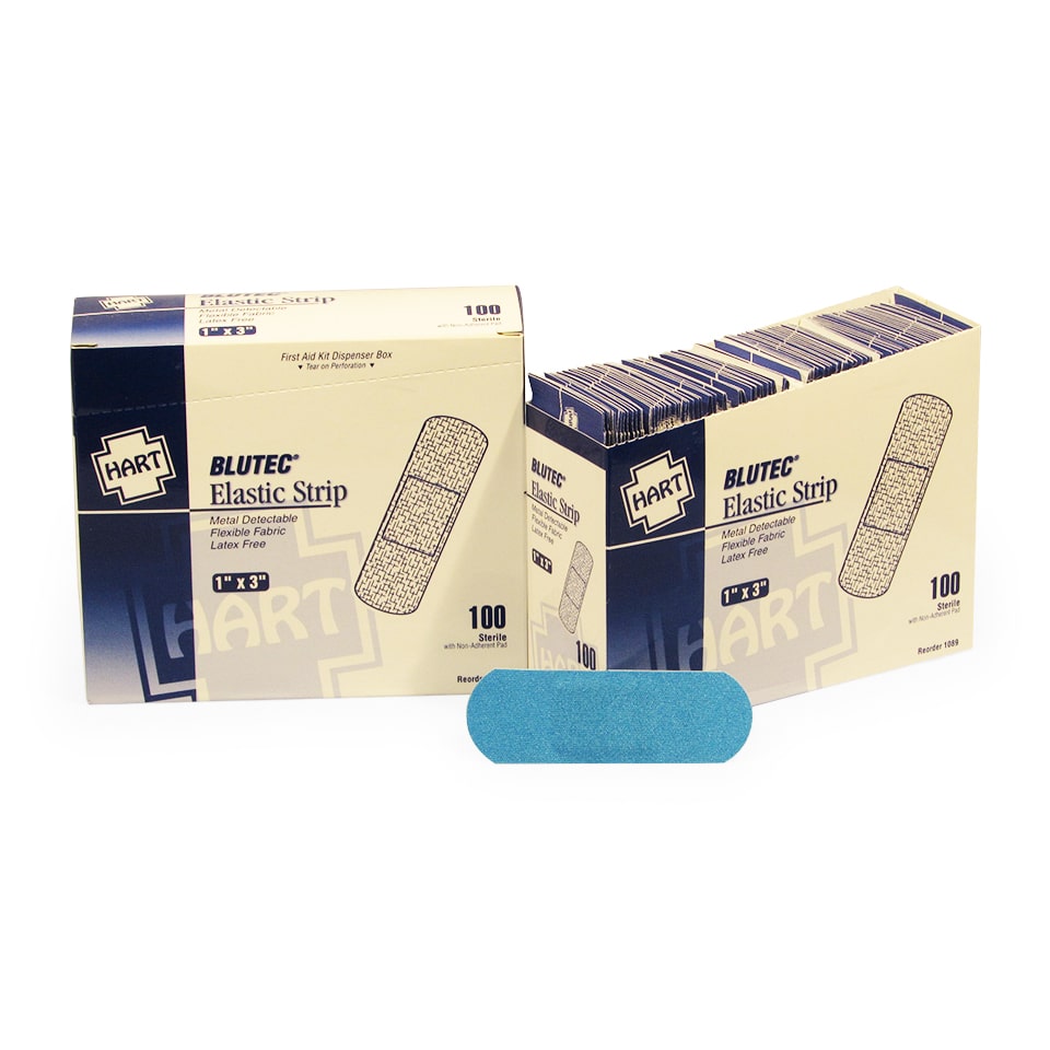 Blutec Blue Metal Detectable Bandages 1 X 3 First Aid Supplies Online