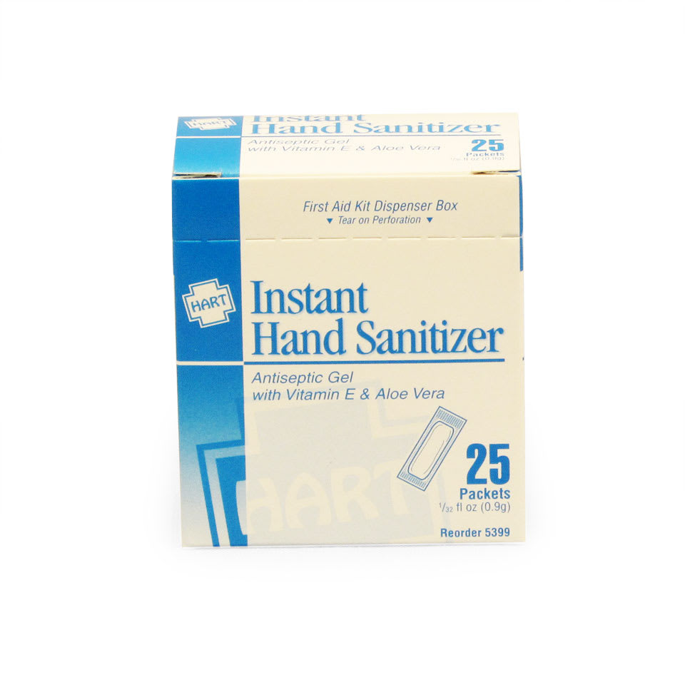 Hart Health Instant Hand Sanitizer 9 Gram Packets 25 Box Instant Hand Sanitizer 9 Gram Packets